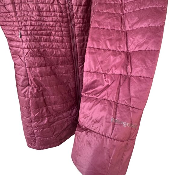Patagonia Kai Lee Parka Long Puffer Style Jacket Womens Size Medium  Burgundy - Picture 9 of 10